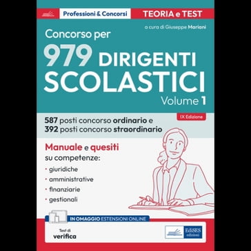 [EBOOK] Concorso DIRIGENTE SCOLASTICO volume 1 - Giuseppe Mariani