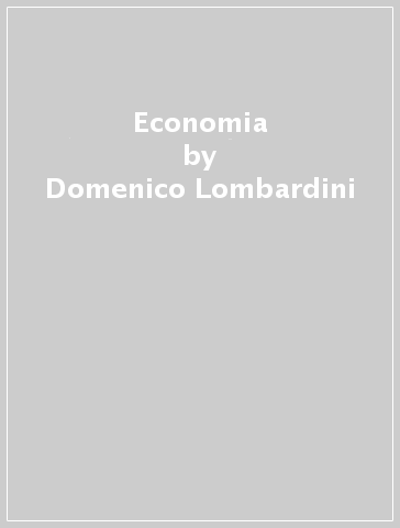 Economia - Domenico Lombardini