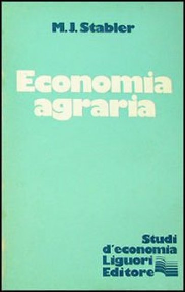 Economia agraria - M. J. Stabler