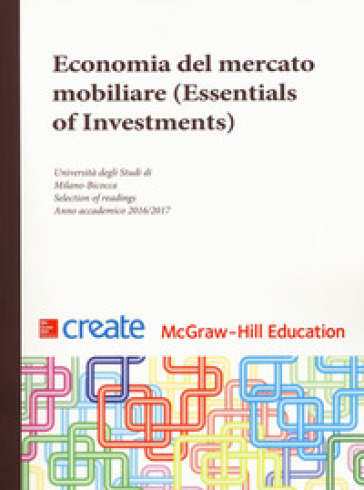 Economia del mercato mobiliare (Essentials of Investments)