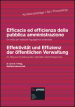 Efficacia ed efficienza della pubblica amministrazione. Un modo per realizzare l eguaglianza sostanziale