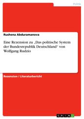 Eine Rezension zu  Das politische System der Bundesrepublik Deutschland  von Wolfgang Rudzio