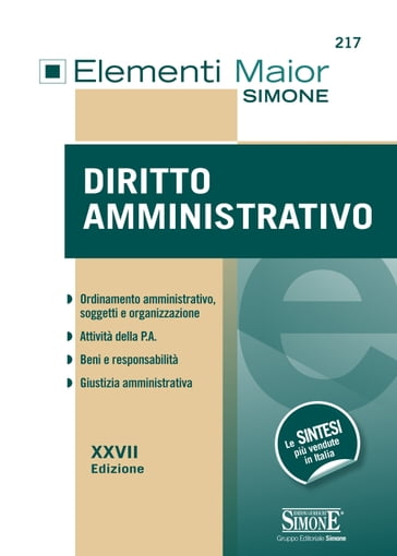 Elementi Maior di Diritto Amministrativo - Redazioni Edizioni Simone