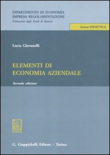 Elementi di economia aziendale - Lucia Giovanelli