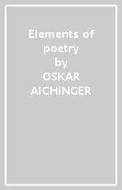 Elements of poetry