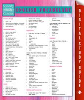 English Vocabulary (Speedy Study Guides)