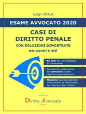 Esame Avvocato 2020. CASI DI DIRITTO PENALE