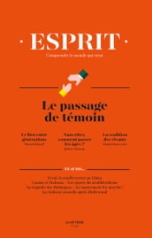 Esprit avril 2018 Le passage de témoin