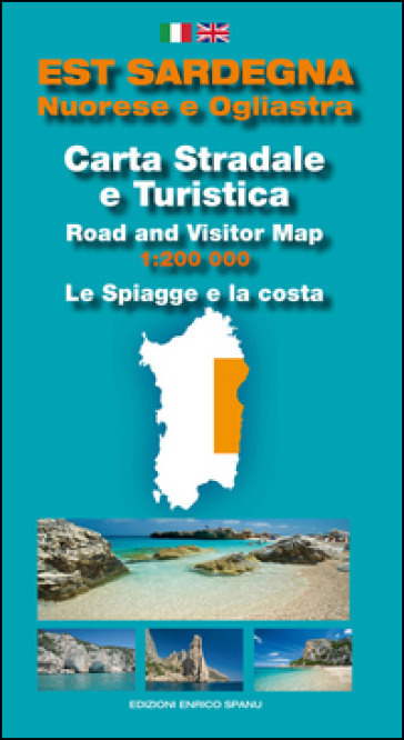 Est Sardegna nuorese e ogliastra. Carta stradale e turistica. Le spiagge e la costa 1:200.000 - Enrico Spanu