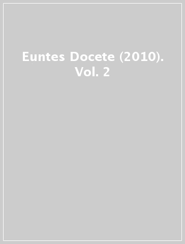 Euntes Docete (2010). Vol. 2