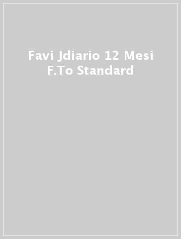 Favi Jdiario 12 Mesi F.To Standard