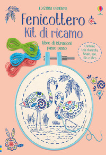 Fenicottero. Kit di ricamo. Con gadget - Lara Bryan