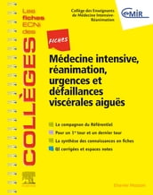 Fiches Médecine Intensive, réanimation, urgences et défaillances viscérales aiguës