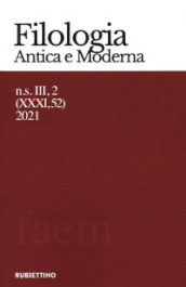 Filologia antica e moderna (2021). 52.