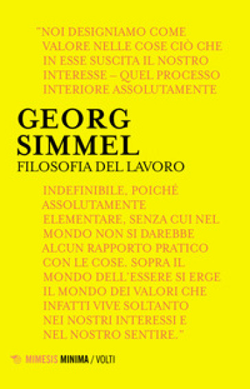 Filosofia del lavoro - Georg Simmel