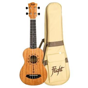 Flight: Ukulele soprano in legno di Mogano africano