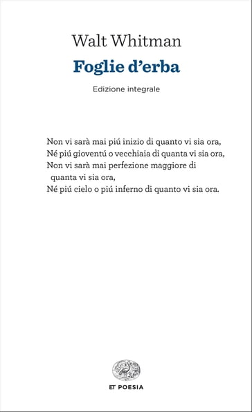 Foglie d'erba - Walt Whitman