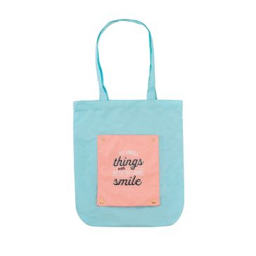 Foldable tote bag - Do small things with an extra large smile