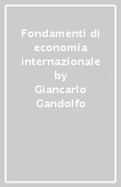 Fondamenti di economia internazionale