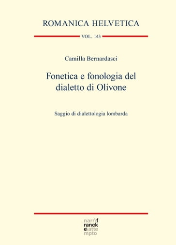 Fonetica e fonologia del dialetto di Olivone - Camilla Bernardasci