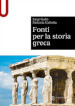Fonti per la storia greca