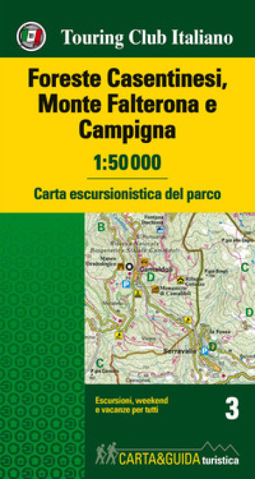 Foreste Casentinesi, Monte Falterone e Campigna 1:50.000. Carta escursionistica del parco....
