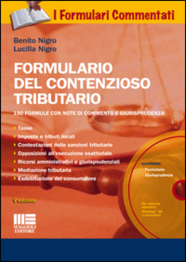 Formulario del contenzioso tributario. Con CD-ROM - Benito Nigro - Lucilla Nigro