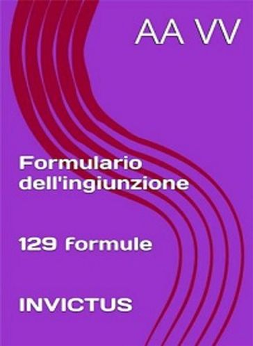 Formulario dell'ingiunzione - Anonymous