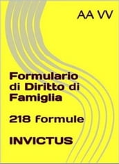 Formulario di diritto di famiglia