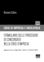 Formulario delle procedure di concordato nella crisi d impresa