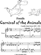 Fossils Carnival of the Animals Beginner Piano Sheet Music Tadpole Edition