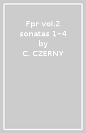 Fpr vol.2 sonatas 1-4