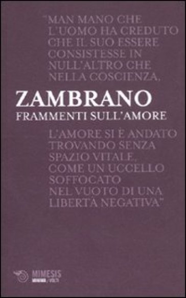 Frammenti sull'amore - Maria Zambrano