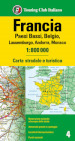 Francia. Olanda, Belgio, Lussemburgo, Andorra, Monaco 1:800.000. Carta stradale e turistica. Ediz. multilingue