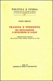 Francia e Piemonte tra restaurazione e rivoluzione di luglio. Corrispodenze francesi del conte Vittorio Amedeo Sallier de la Tour