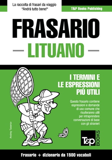 Frasario Italiano-Lituano e dizionario ridotto da 1500 vocaboli - Andrey Taranov