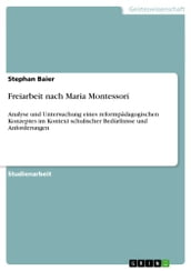 Freiarbeit nach Maria Montessori