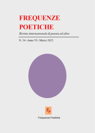 Frequenze poetiche. Rivista di poesia internazionale ed altro (2022). 34. - Giorgio Moio