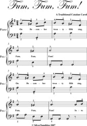 Fum Fum Fum Easy Piano Sheet Music