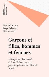 Garçons et filles, hommes et femmes