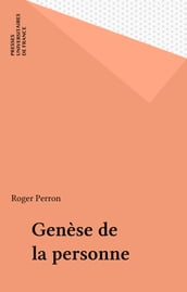 Genèse de la personne