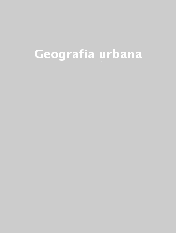Geografia urbana
