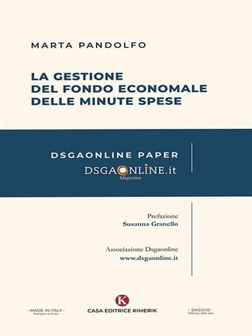 La Gestione del fondo economale delle minute spese - Marta Pandolfo