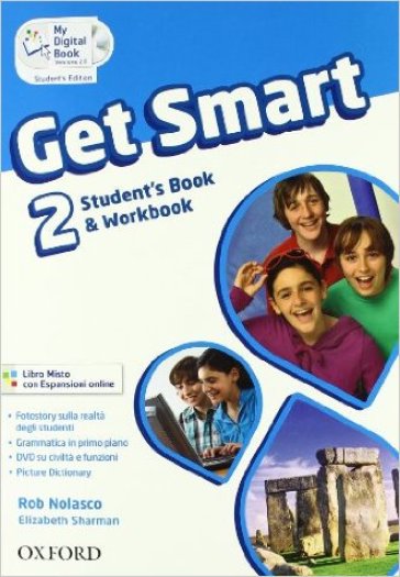 Get smart. Student's book-Workbook. Per la Scuola media. Con espansione online. 2. - Rob Nolasco