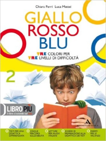 Giallo, rosso, blu. Con qaudernos trumenti-Letteratura dalle origini fino al '700. Per la Scuola media. Con espansione online. 2. - Chiara Ferri - Luca Mattei