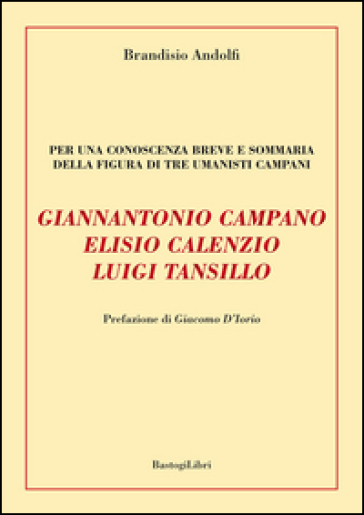 Giannantonio Campano, Elisio Calenzio, Luigi Tansillo. Per una conoscenza breve e sommaria della figura di tre umanisti campani - Brandisio Andolfi