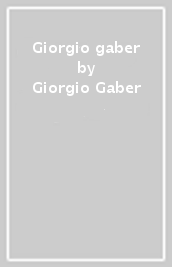 Giorgio gaber