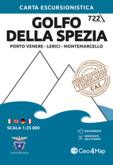 Golfo della Spezia: Porto Venere, Lerici, Montemarcello 1:25.000