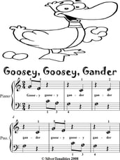 Goosey Goosey Gander Beginner Piano Sheet Music