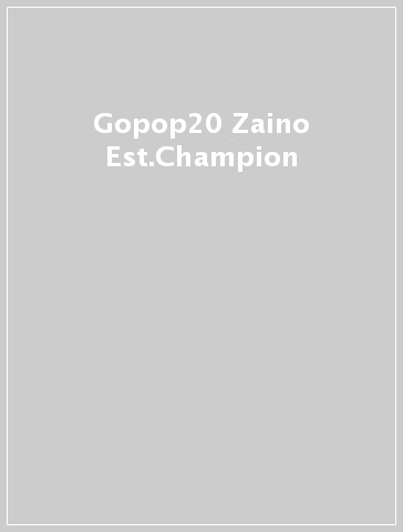 Gopop20 Zaino Est.Champion